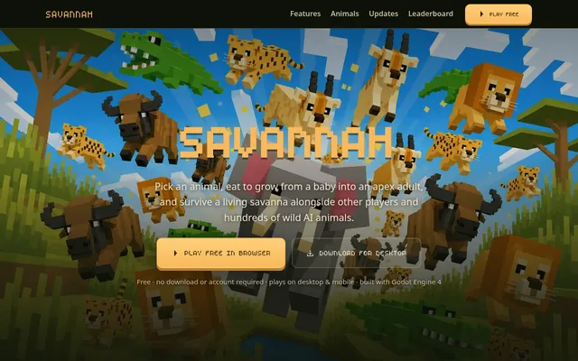Screenshot of Savannah
